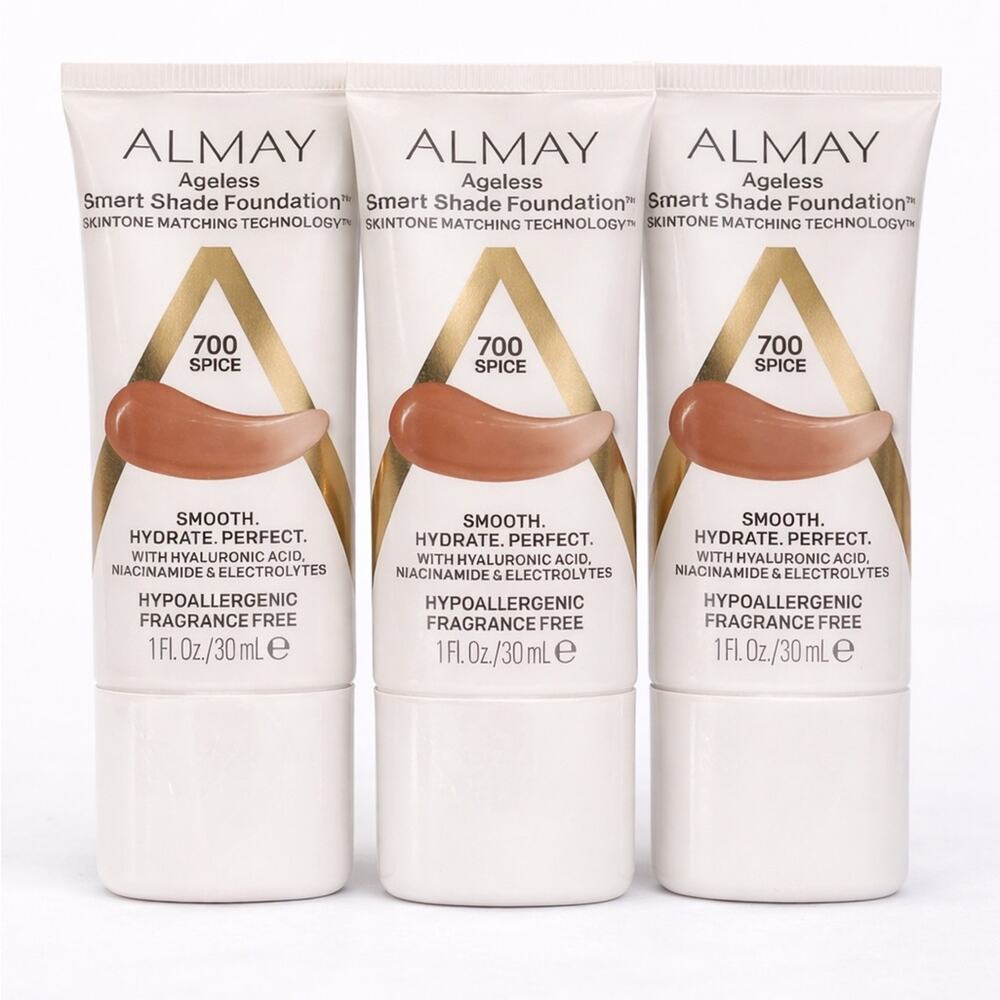 Almay‎ Ageless Smart Shade Foundation 700 Spice | Lot of 3 | New